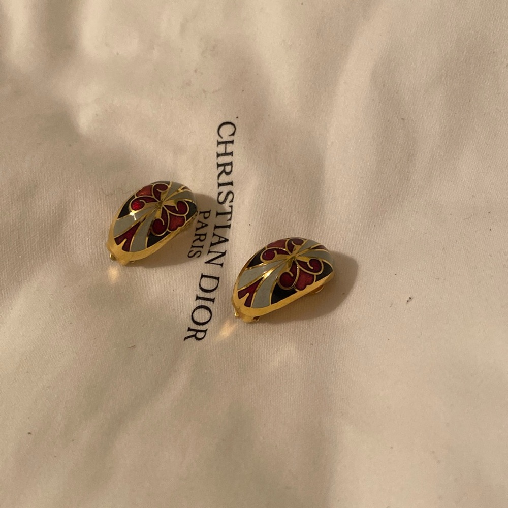 Inlayed earrings
